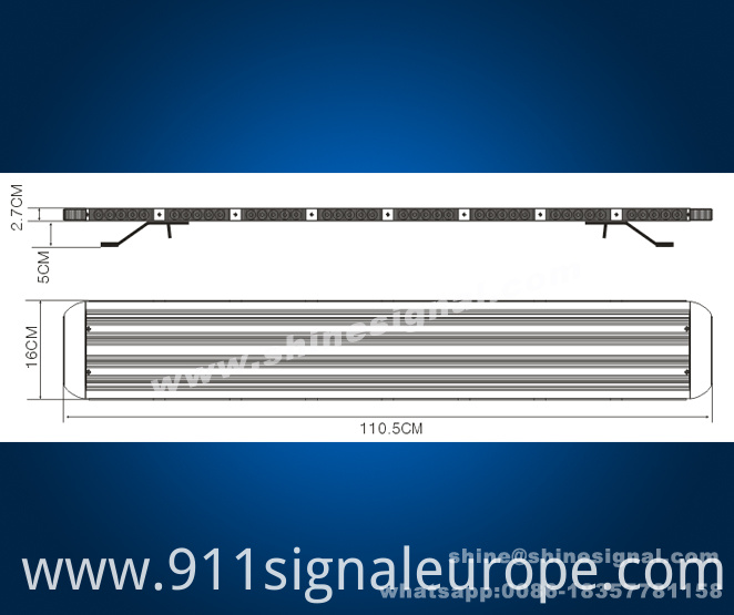 Super Thin Police Emergency Rescue Wrecker LED Warning Lightbar